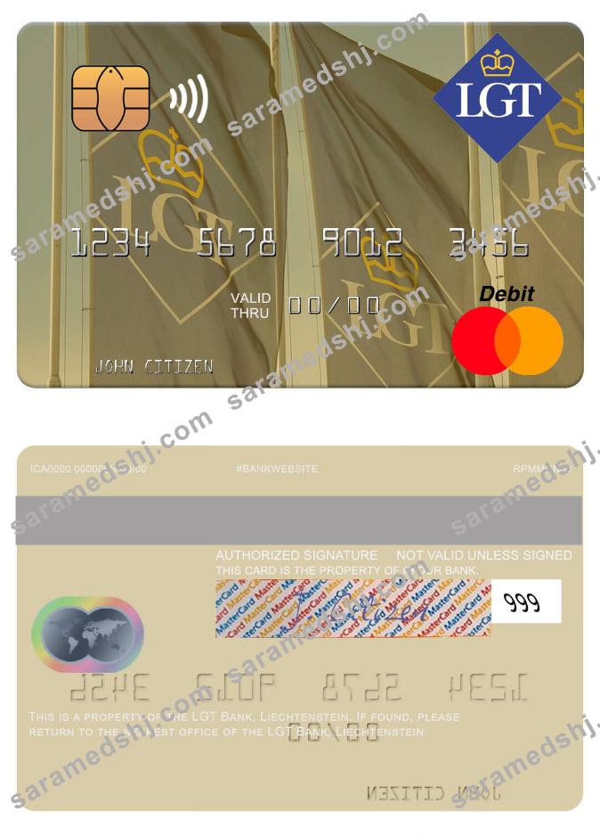 Liechtenstein LGT Bank mastercard